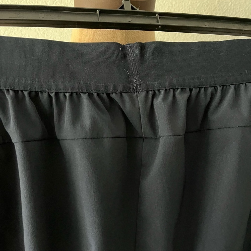 ADIDAS sz S Navy Blue Pants DX9149 3 Stripes Elastic Waist Ankle Zipper - Picture 8 of 12